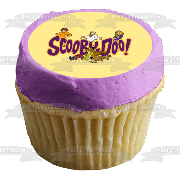 Scooby-Doo Logo Shaggy Velma Fred Daphne Edible Cake Topper Image ABPID08446