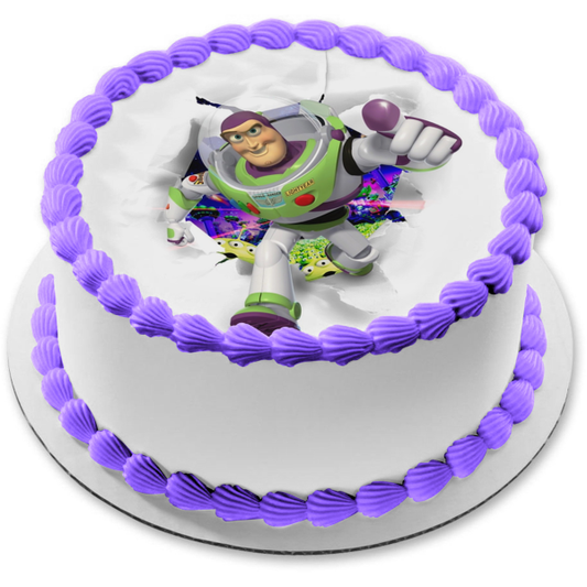 Toy Story Buzz Lightyear Space Ranger - Decoración comestible para tarta, imagen ABPID08447 