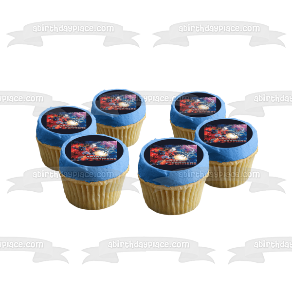 Transformers Optimus Prime Bumblebee Edible Cake Topper Image ABPID08449