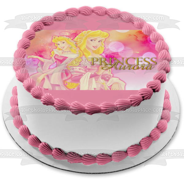 Imagen comestible para tarta comestible de la princesa Aurora de la Bella Durmiente de Disney ABPID08336 