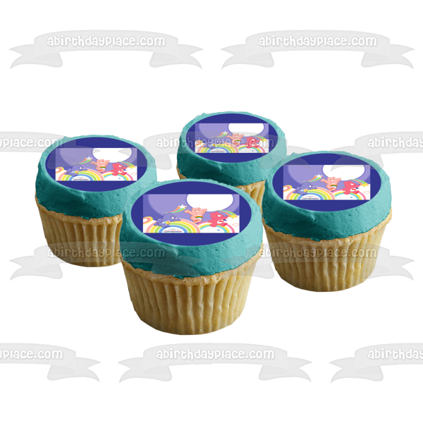 Care Bears Cheer Bear Love-A-Lot Bear Harmony Bear Adorno comestible para tarta Imagen ABPID08474 