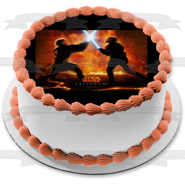 Star Wars Episodio 3 La Venganza de los Sith Imagen comestible para decoración de tarta ABPID08361 