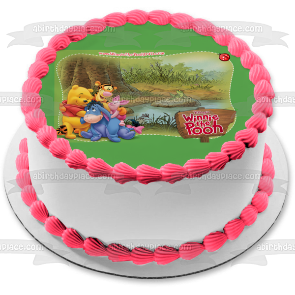 Disney Winnie the Pooh Piglet Eeyore Tigger - Adorno comestible para tarta, imagen ABPID08382 