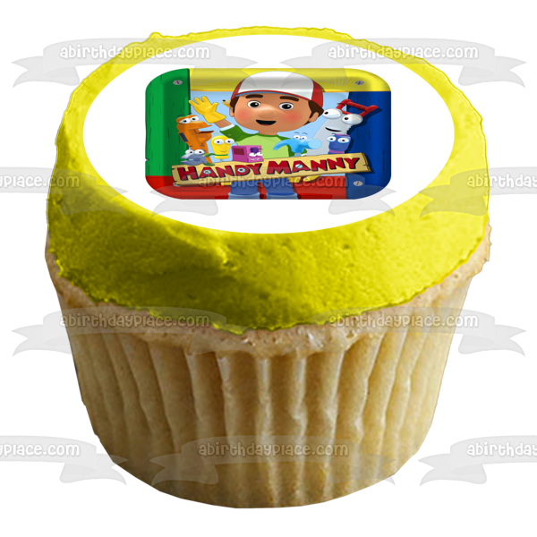 Handy Manny Garcia Felipe Stretch Pat Turner Dusty Squeeze Rusty Flicker Edible Cake Topper Image ABPID08495