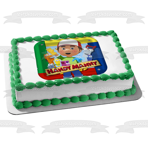 Handy Manny Garcia Felipe Stretch Pat Turner Dusty Squeeze Rusty Flicker Edible Cake Topper Image ABPID08495