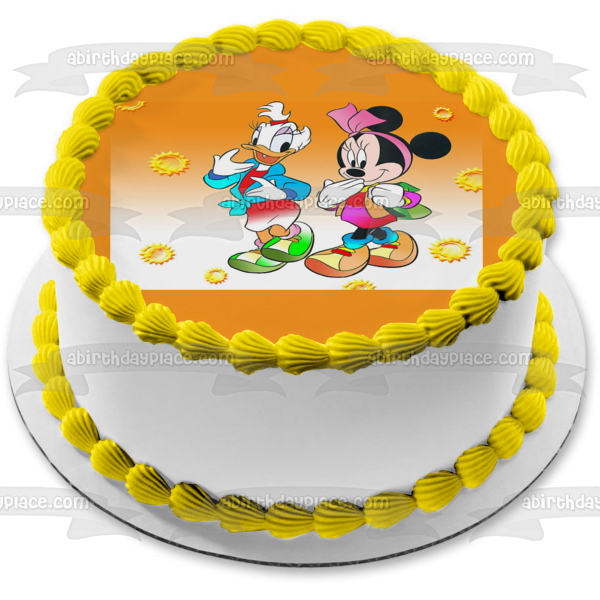 Disney Minnie Mouse Daisy Duck Edible Cake Topper Image ABPID08394