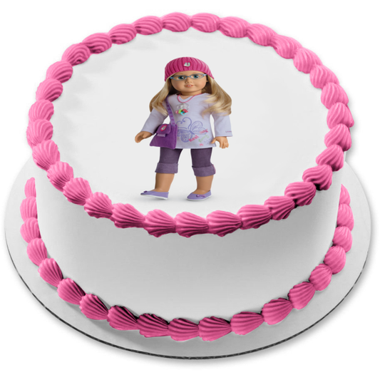 American Girl Edible Cake Topper Image ABPID08395