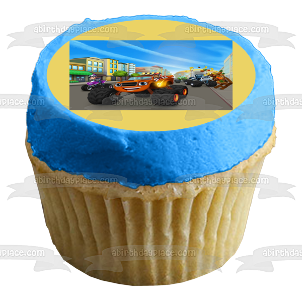 Blaze and the Monster Machines Crusher Pickle Gabby Edible Cake Topper Image ABPID08792