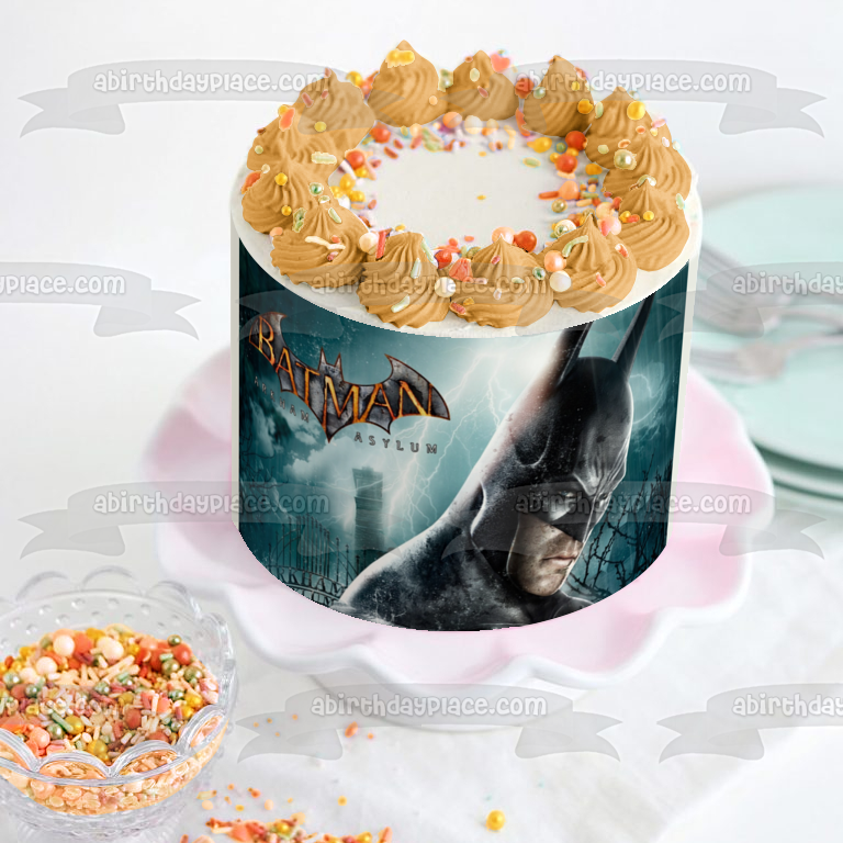 Batman Arkhav Asylum - Decoración comestible para tartas, imagen ABPID08553 