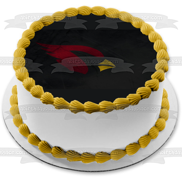 Arizona Cardinals Darkened Logo Professional American Football NFL National Football League Edible Cake Topper Image ABPID09013