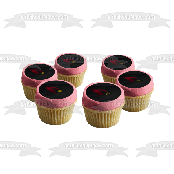 Arizona Cardinals Darkened Logo Professional American Football NFL National Football League Edible Cake Topper Image ABPID09013