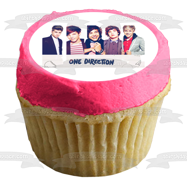 One Direction Niall Horan Liam Payne Harry Styles Louis Tomlinson Zayn Malik Edible Cake Topper Image ABPID09015