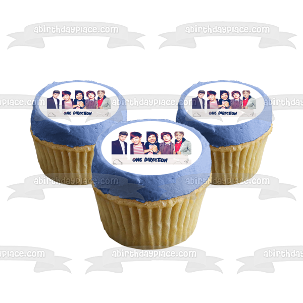 One Direction Niall Horan Liam Payne Harry Styles Louis Tomlinson Zayn Malik Edible Cake Topper Image ABPID09015