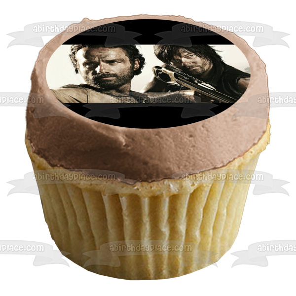 The Walking Dead Rick Grimes Daryl Dixon #2 Imagen comestible para decoración de tarta ABPID09036 