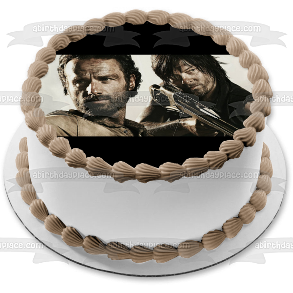 The Walking Dead Rick Grimes Daryl Dixon #2 Imagen comestible para decoración de tarta ABPID09036 