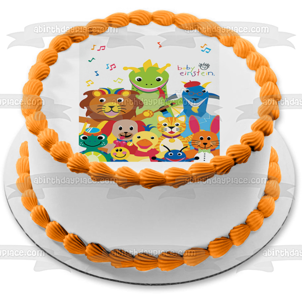 Imagen comestible para tarta con pincel musical de animales de Baby Einstein ABPID09049 