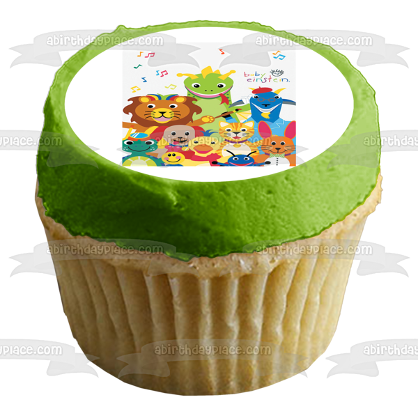 Imagen comestible para tarta con pincel musical de animales de Baby Einstein ABPID09049 