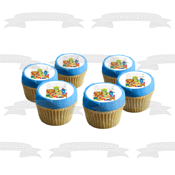 Imagen comestible para tarta con pincel musical de animales de Baby Einstein ABPID09049 