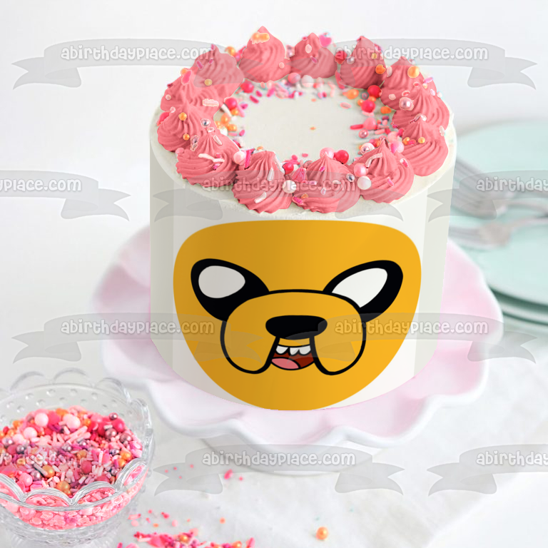 Adventure Time Jake the Dog Edible Cake Topper Image ABPID08968