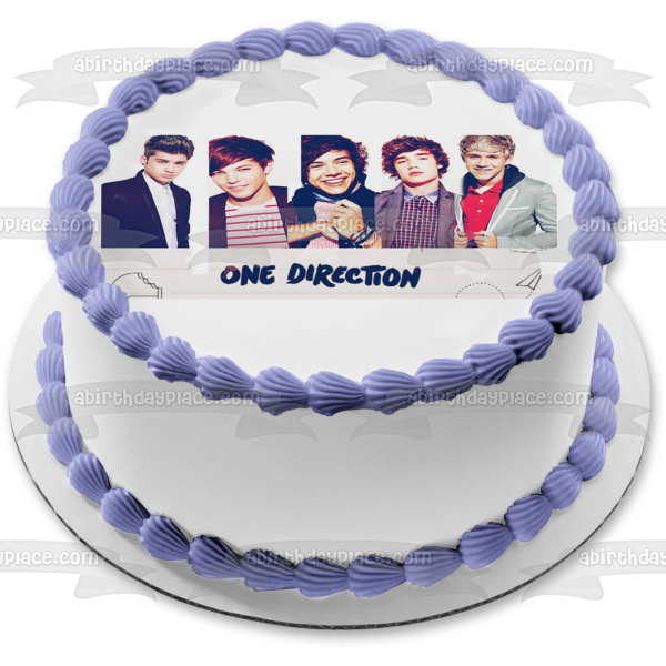 Imagen comestible para tarta de One Direction Louis Zayn Niall Liam Harry ABPID08989 