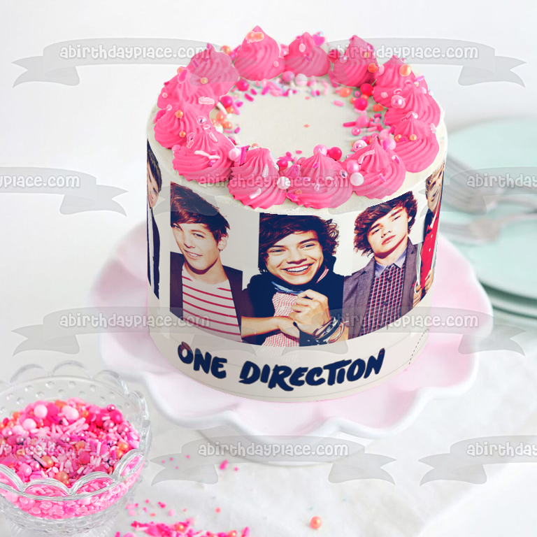 Imagen comestible para tarta de One Direction Louis Zayn Niall Liam Harry ABPID08989 