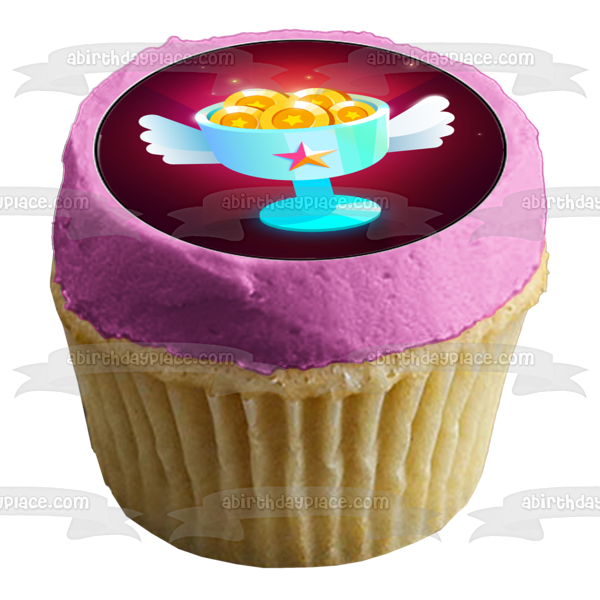 Game Icons Birthday Loot Crowns Cupcakes Donuts Edible Cupcake Topper Images ABPID55527