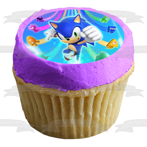 Sonic Colors Wisps Edible Cake Topper Image ABPID55536