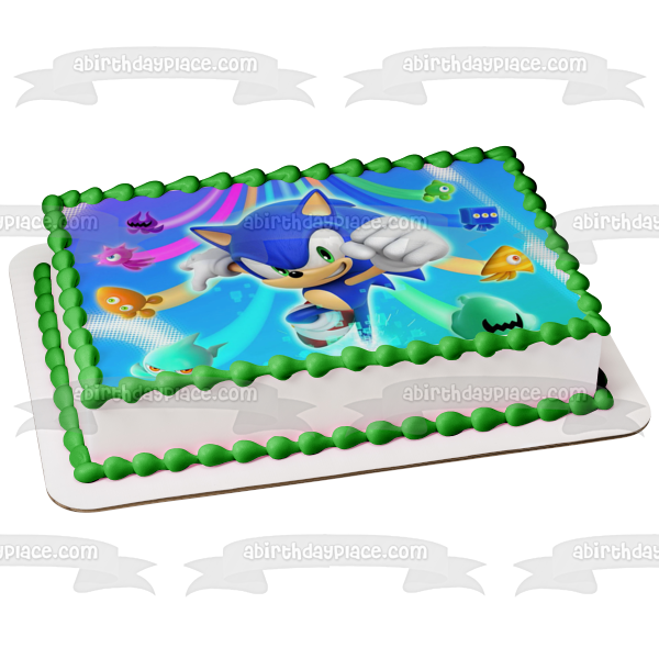 Sonic Colors Wisps Edible Cake Topper Image ABPID55536