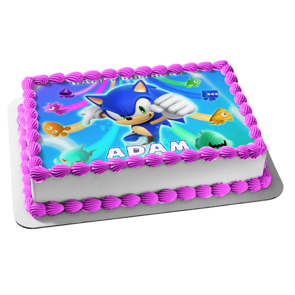 Sonic Colors Wisps Edible Cake Topper Image ABPID55536