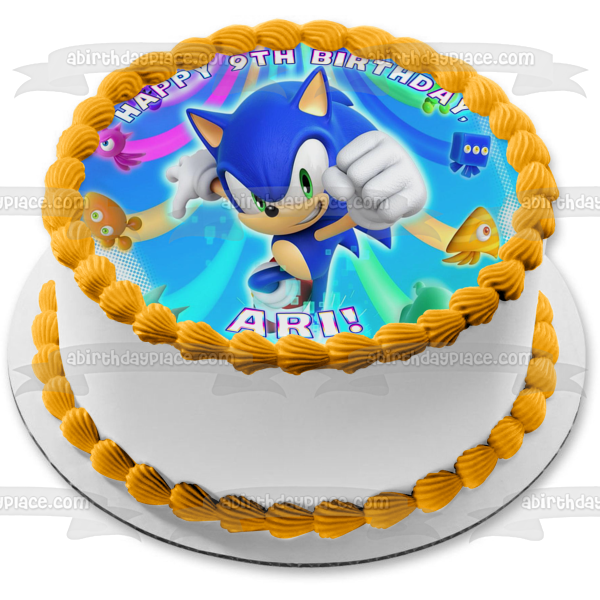 Sonic Colors Wisps Edible Cake Topper Image ABPID55536