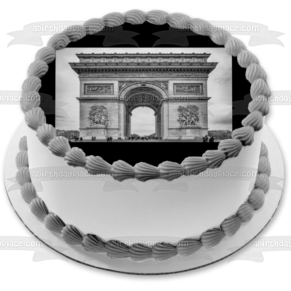 Arc De Triomphe De L'Étoile Monument Paris Champs-Élysées Place Charles De Gaulle Edible Cake Topper Image ABPID09379