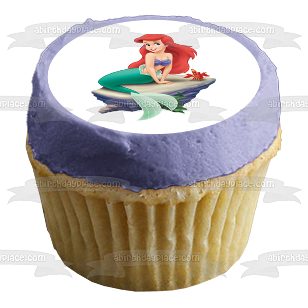 Imagen comestible para tarta de Disney La Sirenita Ariel Sebastian ABPID09431 