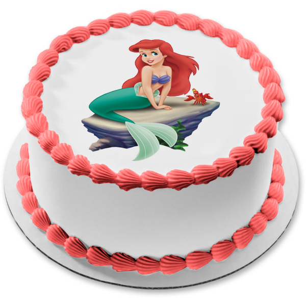 Imagen comestible para tarta de Disney La Sirenita Ariel Sebastian ABPID09431 