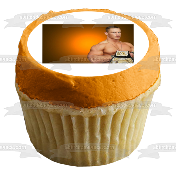 John Cena WWE Professional Wrestling Edible Cake Topper Image ABPID09136