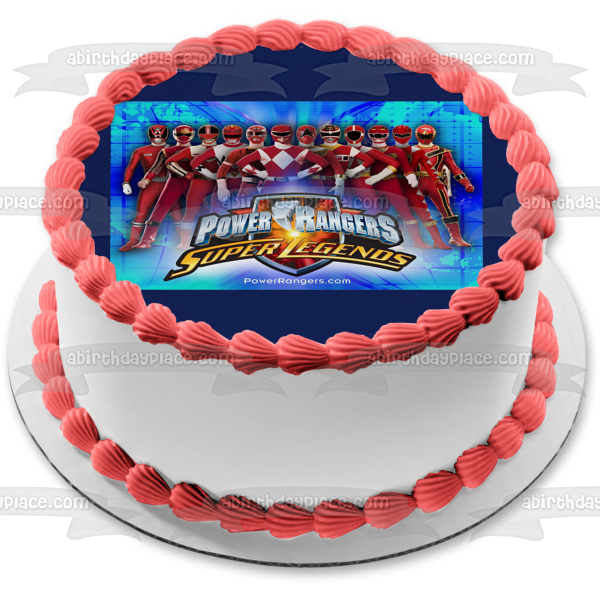 Imagen de decoración comestible para tarta Power Rangers Super Legends ABPID09153 