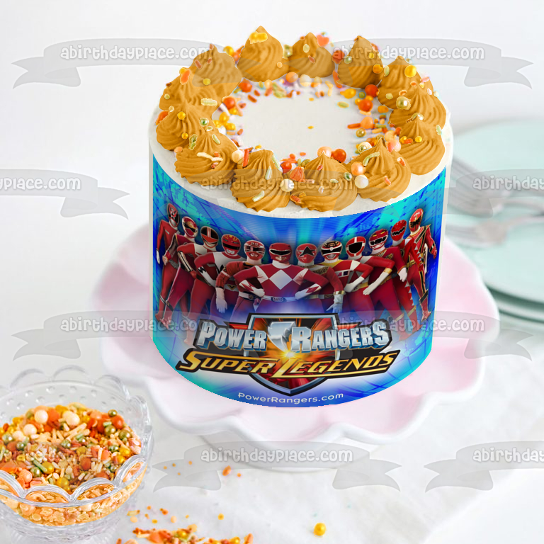 Imagen de decoración comestible para tarta Power Rangers Super Legends ABPID09153 