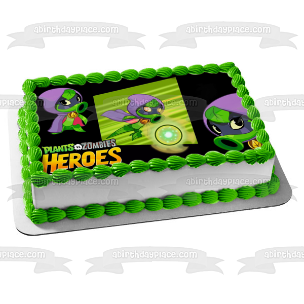 Plants Vs Zombies Heroes Green Shadow Edible Cake Topper Image ABPID09576