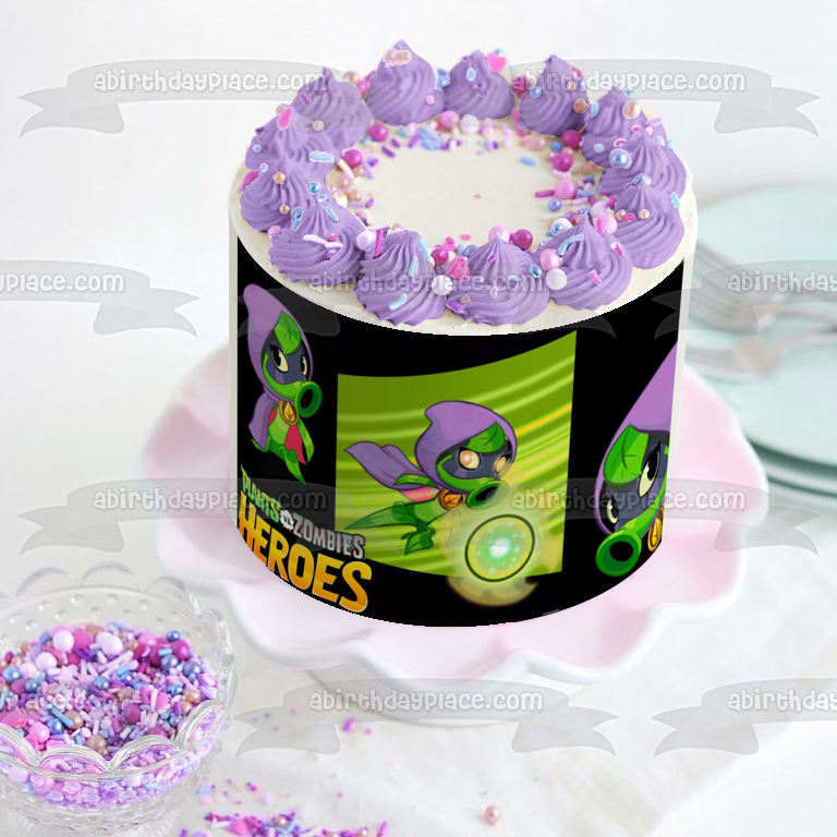 Plants Vs Zombies Heroes Green Shadow Edible Cake Topper Image ABPID09576