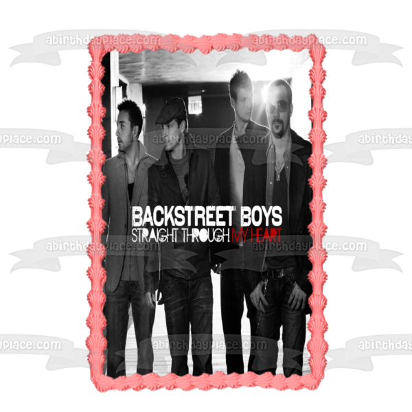 Backstreet Boys Straight Through My Heart Nick Kevin Brian A.J. Edible Cake Topper Image ABPID09594