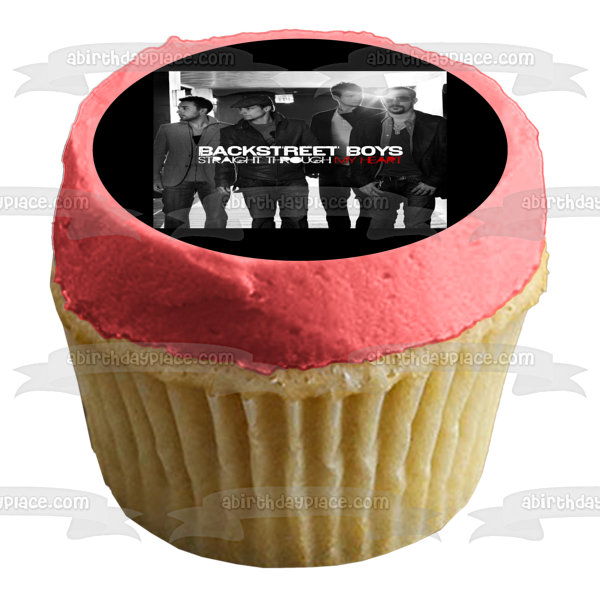 Backstreet Boys Straight Through My Heart Nick Kevin Brian A.J. Edible Cake Topper Image ABPID09594