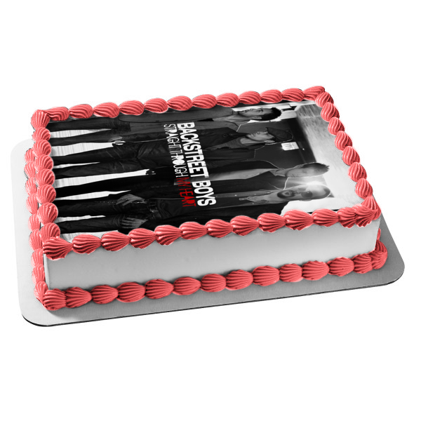 Backstreet Boys Straight Through My Heart Nick Kevin Brian A.J. Edible Cake Topper Image ABPID09594