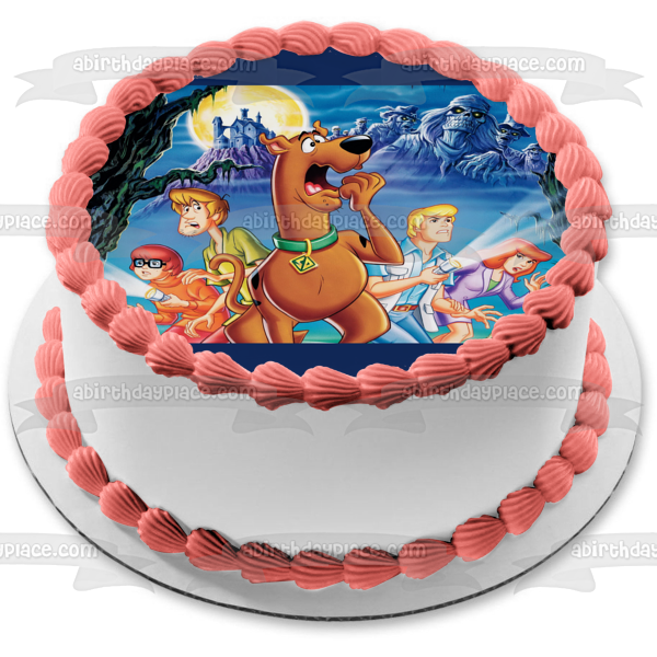 Imagen de adorno comestible para tarta de la serie de televisión animada estadounidense Scooby-Doo ABPID09184 