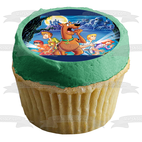 Imagen de adorno comestible para tarta de la serie de televisión animada estadounidense Scooby-Doo ABPID09184 