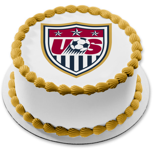 Imagen comestible para tarta con logotipo de la Federación de Fútbol de Estados Unidos ABPID09779 