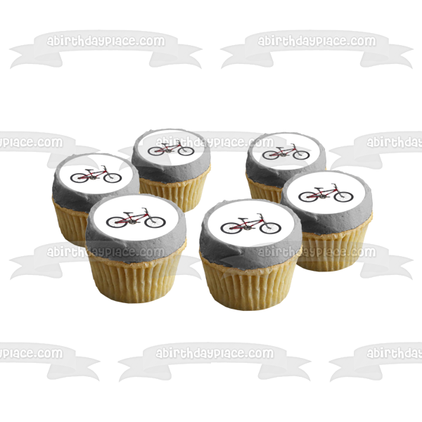 Next BMX Bike Red Wipe Out Edible Cake Topper Image ABPID09781