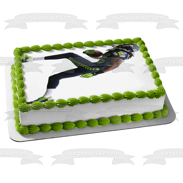 Imagen comestible para tarta de Richard Sherman de la NFL de los Seattle Seahawks ABPID09788 