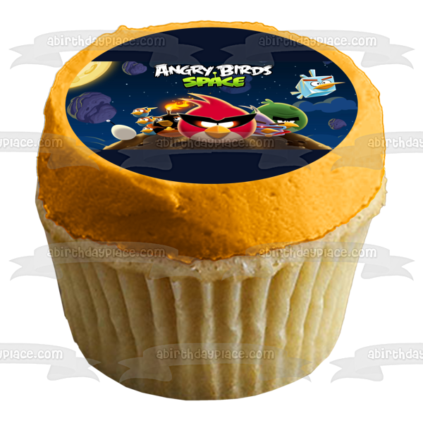 Imagen de decoración comestible para tarta de Rovio del videojuego Angry Birds Space ABPID09196 