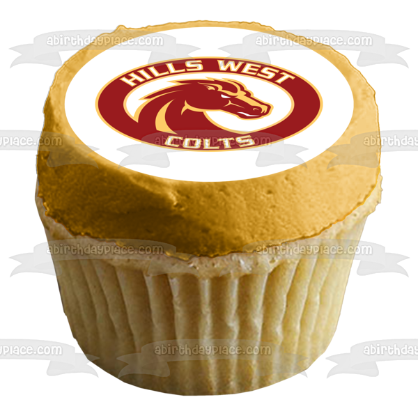 Half Hollow Hills West Colts Logo Edible Cake Topper Image ABPID09820