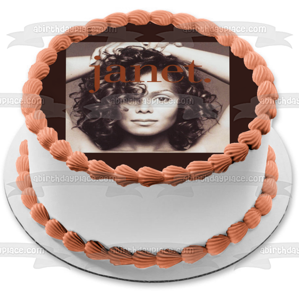 Imagen comestible para tarta de cantante de música Janet Jackson ABPID09919 