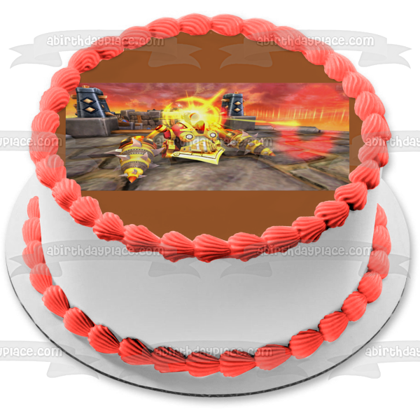 Imagen comestible para tarta de Skylanders Spyro's Adventure Drill Sergeant Rock Path ABPID09240 